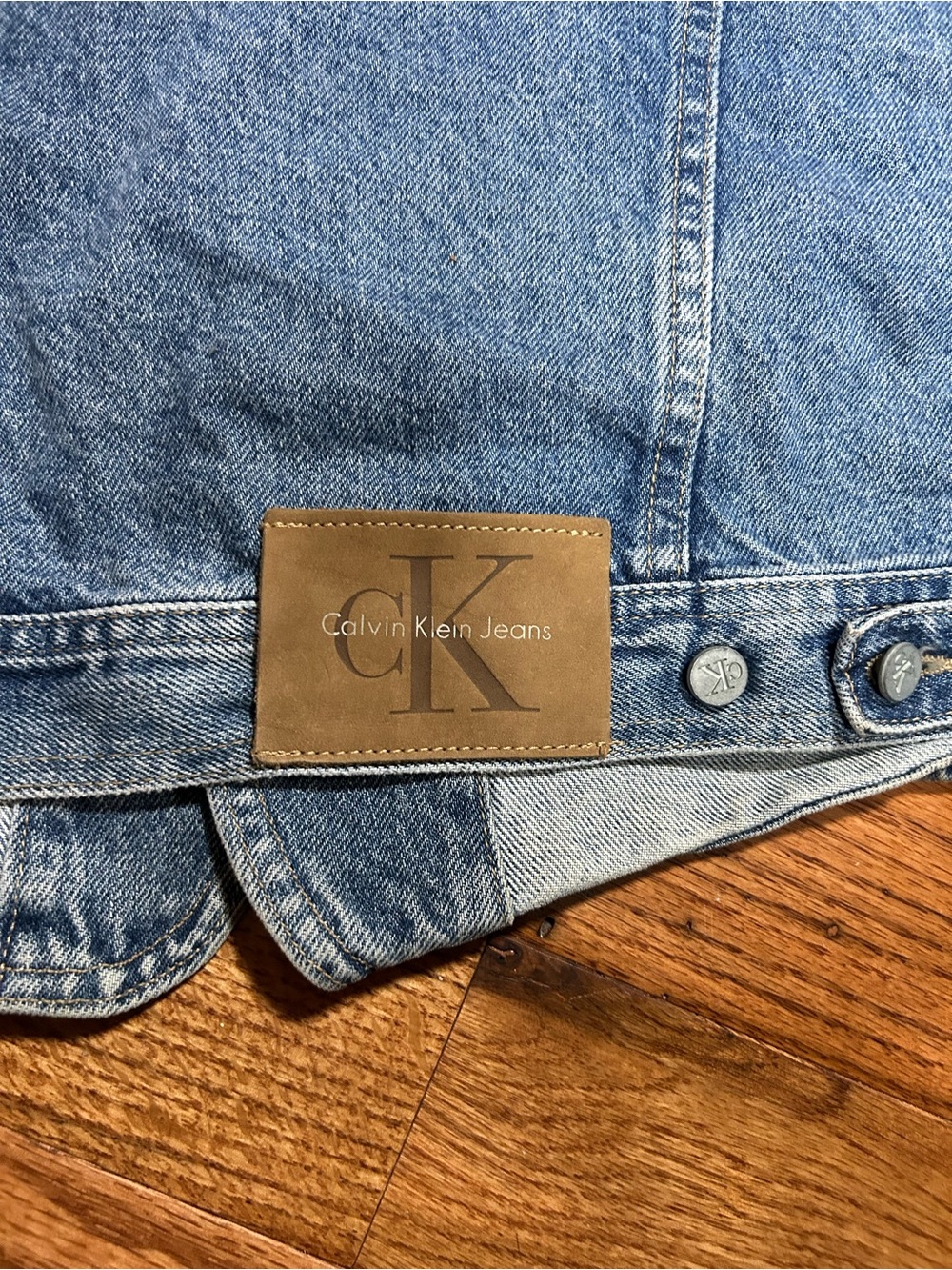 Vintage 90s Calvin Klein denim vest men’s medium - Picture 5 of 5